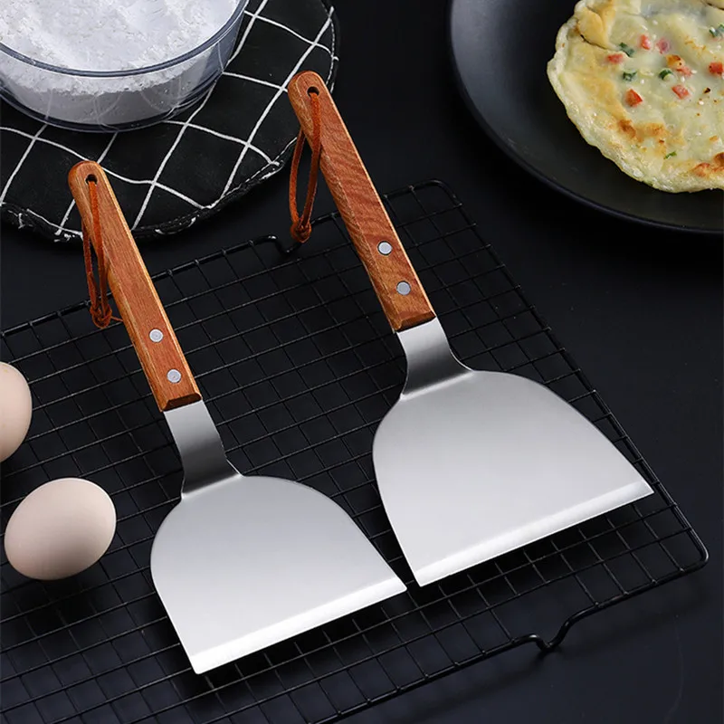 Stainless Steel Wooden Handle  - огляд і ціна Okonomiyaki Spatula