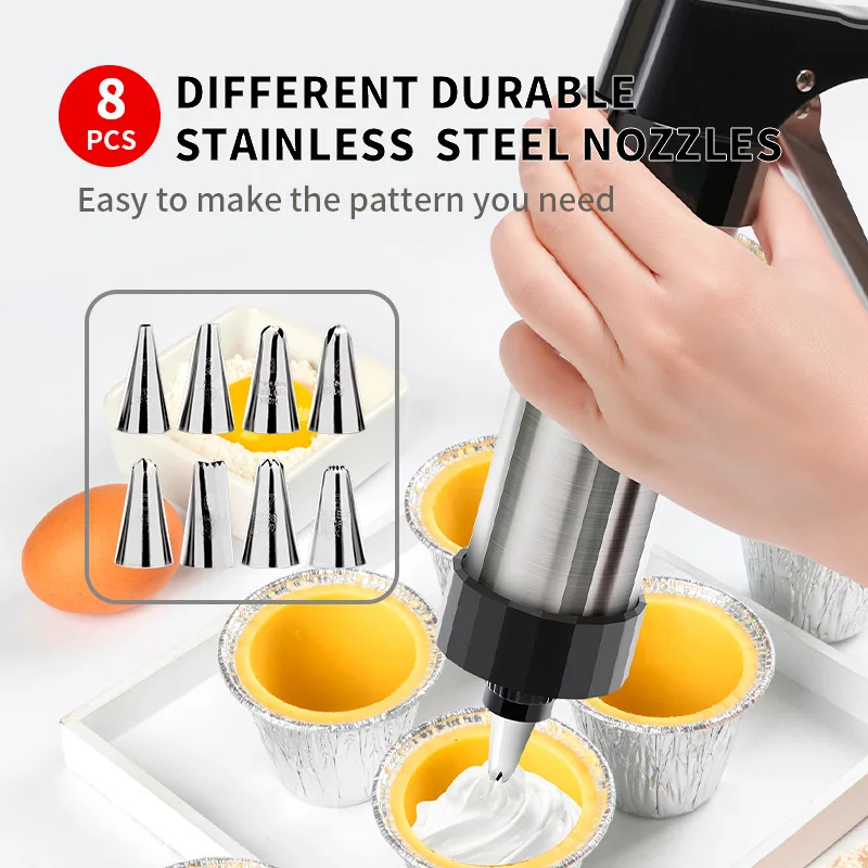 Cookie Press Gun Kit Stainless - огляд і ціна Churros Maker Gun