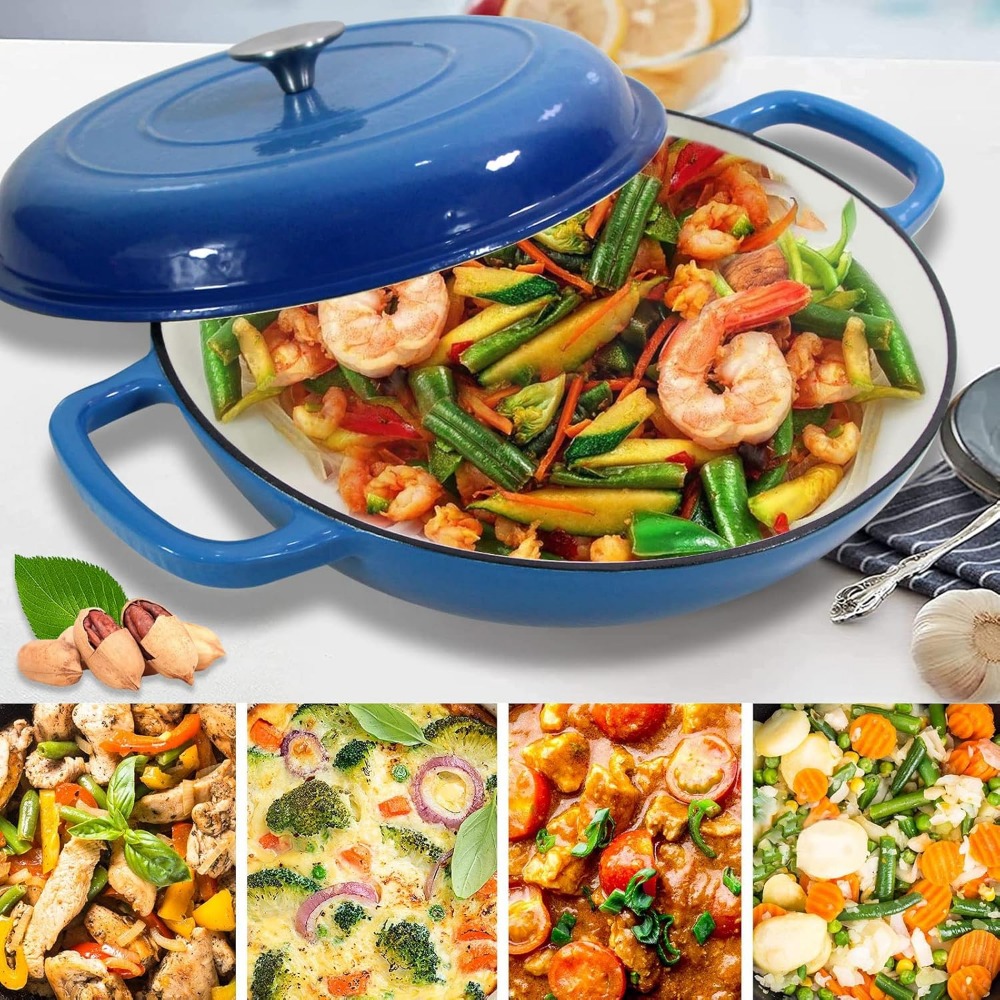 4.5L Dutch Oven Soup Pot Cast  - огляд і ціна Cast Iron Corn