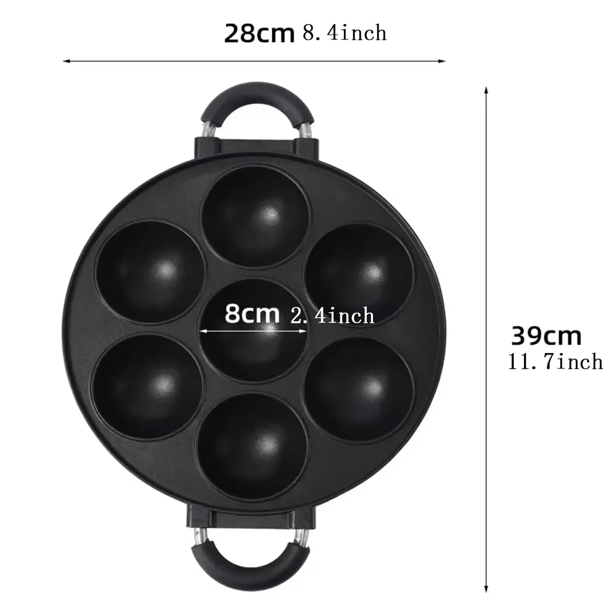 7 Hole Cake Cooking Pan Cast I - огляд і ціна Egg Waffle Pan