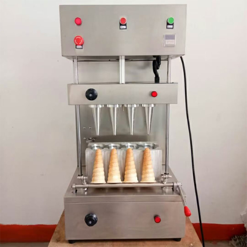 【Hot】4-Cone Spiral Pizza Cone  - огляд і ціна Waffle Cone Maker